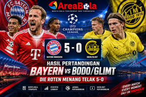 Hasil Bayern vs Bodo/Glimt 5-0: Die Roten Menang Telak | Areabola