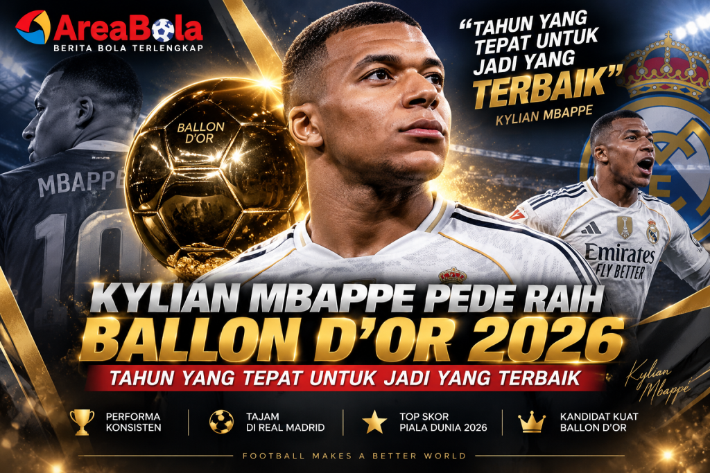 Kylian Mbappe Pede Raih Ballon d'Or 2026