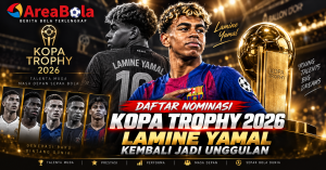 Daftar Nominasi Kopa Trophy 2026: Lamine Yamal Kembali Jadi Unggulan